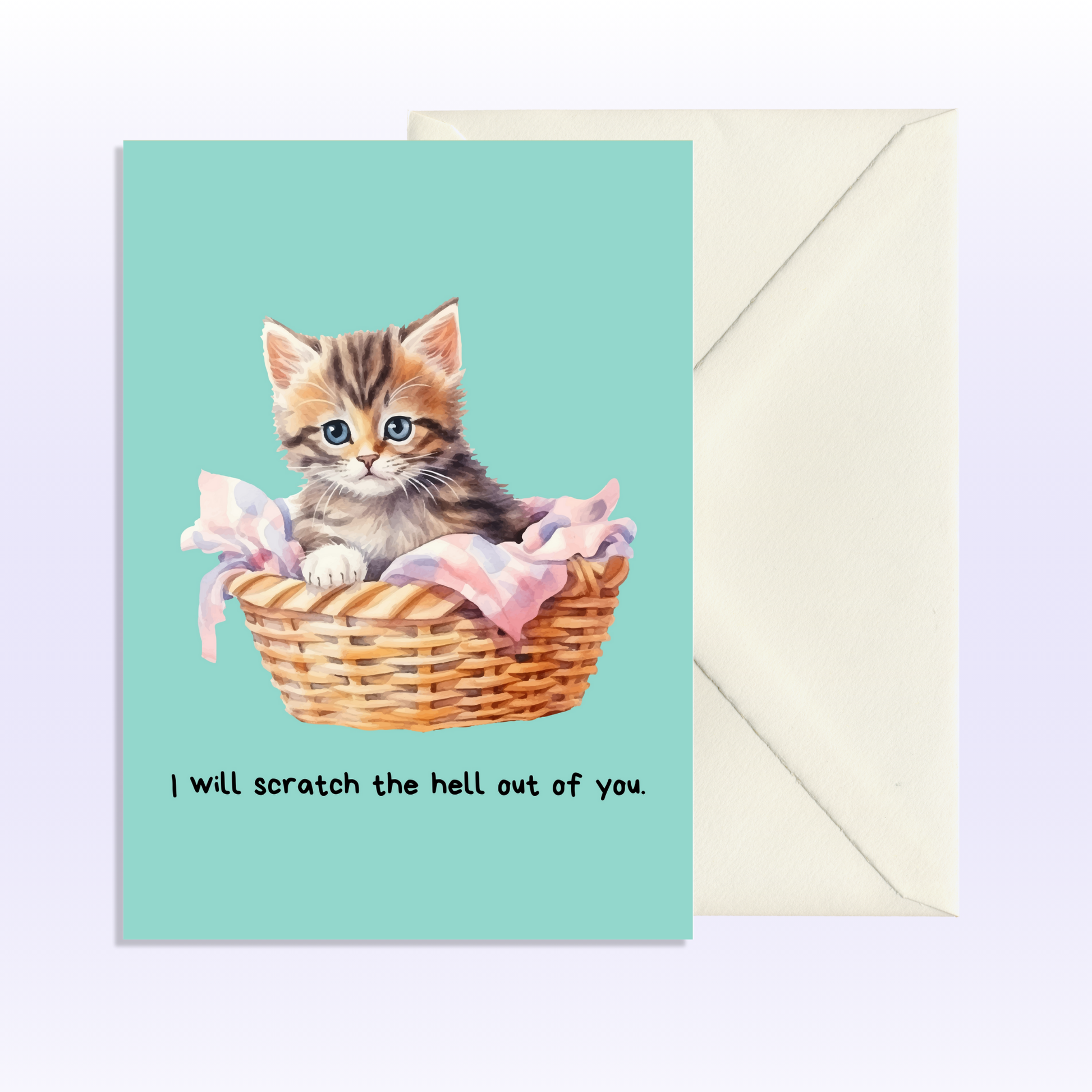 Karte A6 Bundle: 6 Stück "Rude Cats" - Muncat
