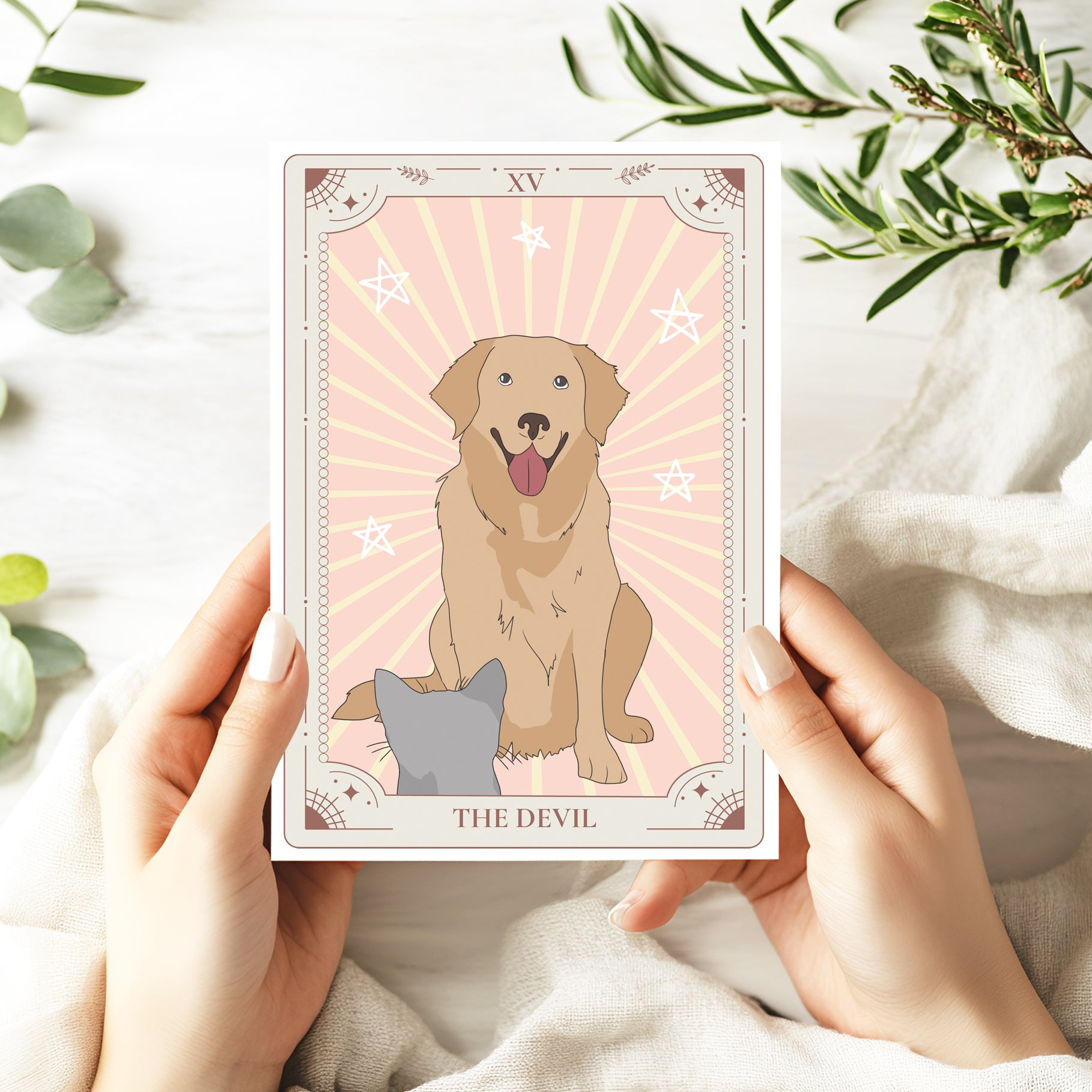A5 Druck Karte - Tarot Devil - Muncat