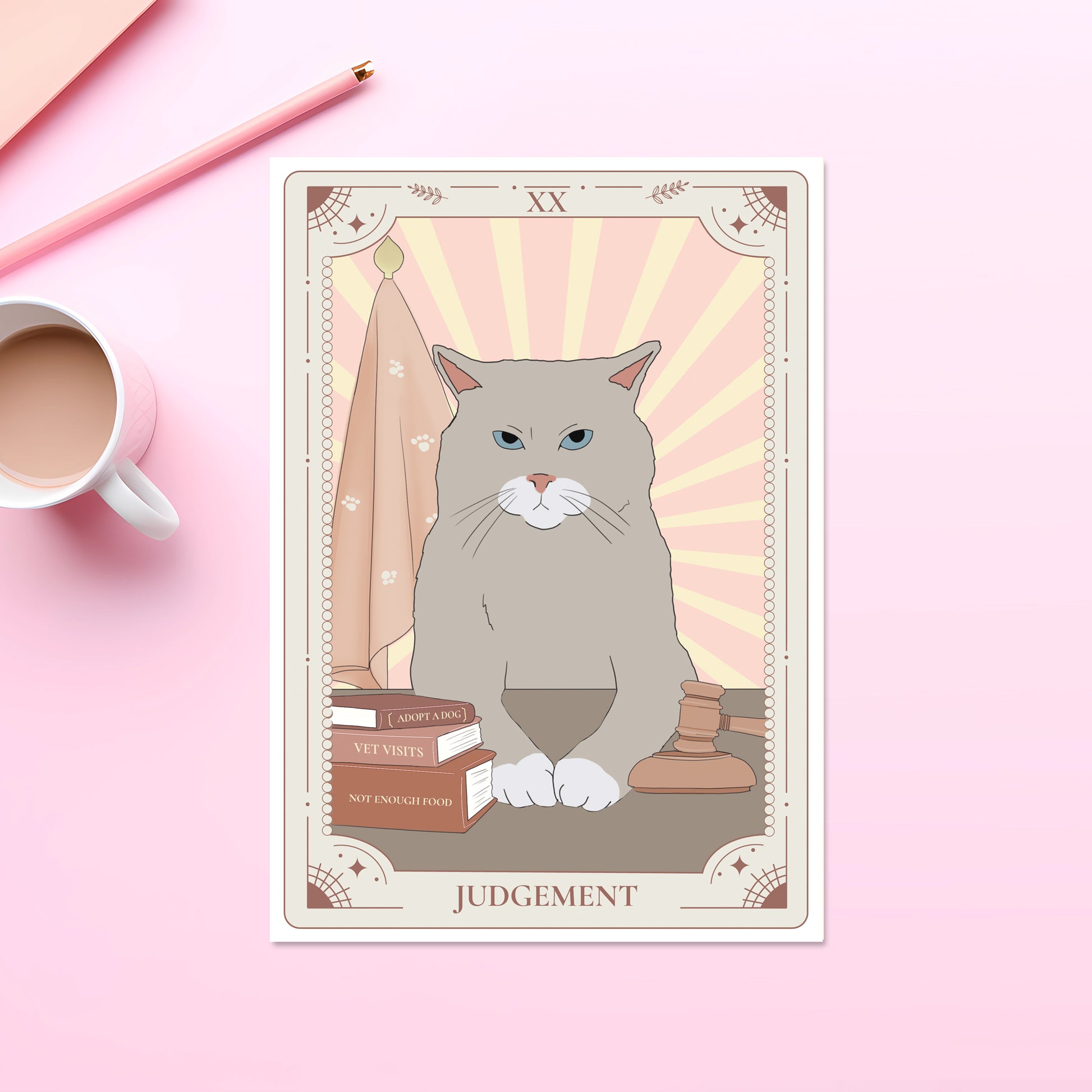 A5 Druck Karte - Tarot Judgement - Muncat