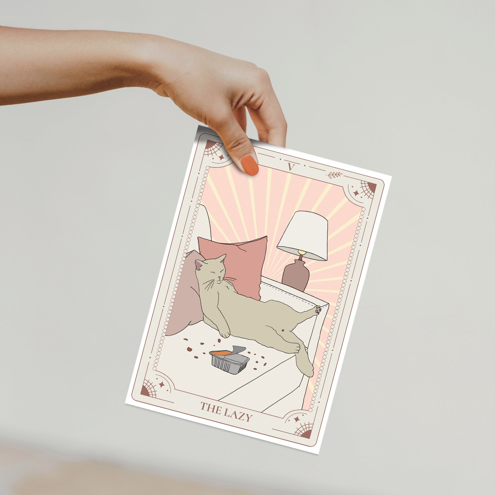 A5 Druck Karte - Tarot Lazy - Muncat