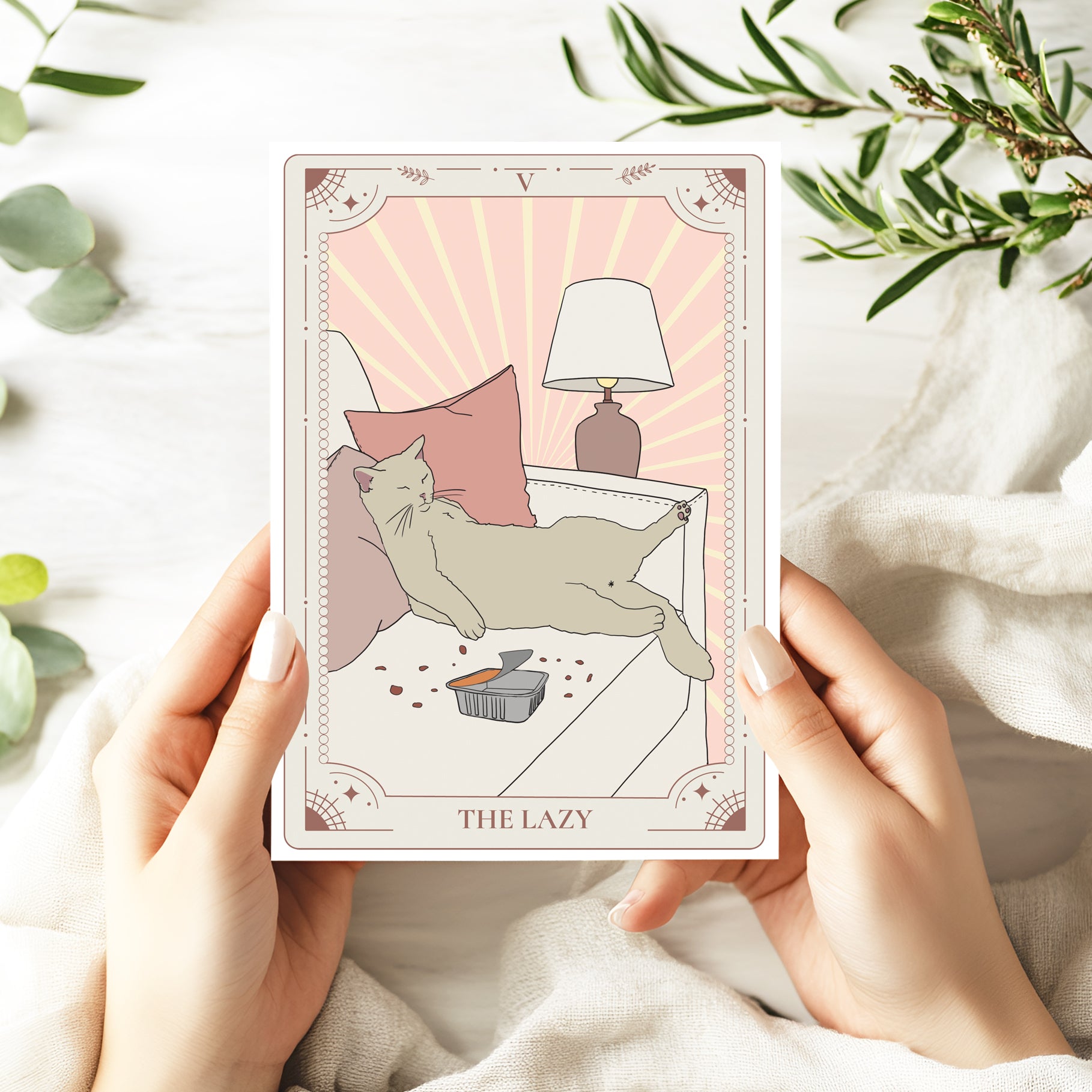 A5 Druck Karte - Tarot Lazy - Muncat