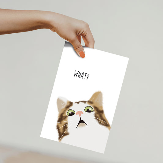 A5 Druck Karte - What - Muncat