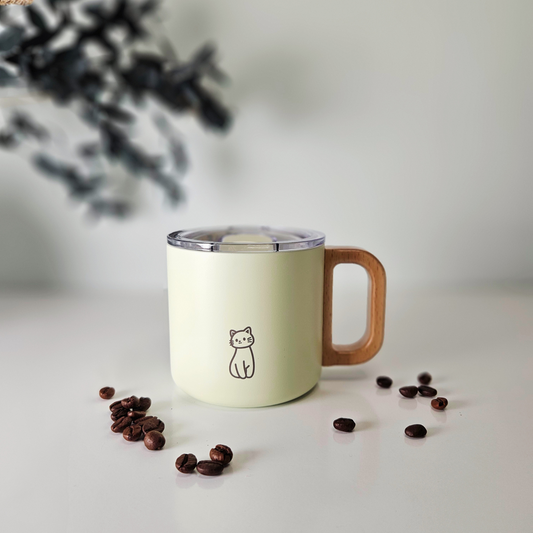 Minimalistische Katzentasse