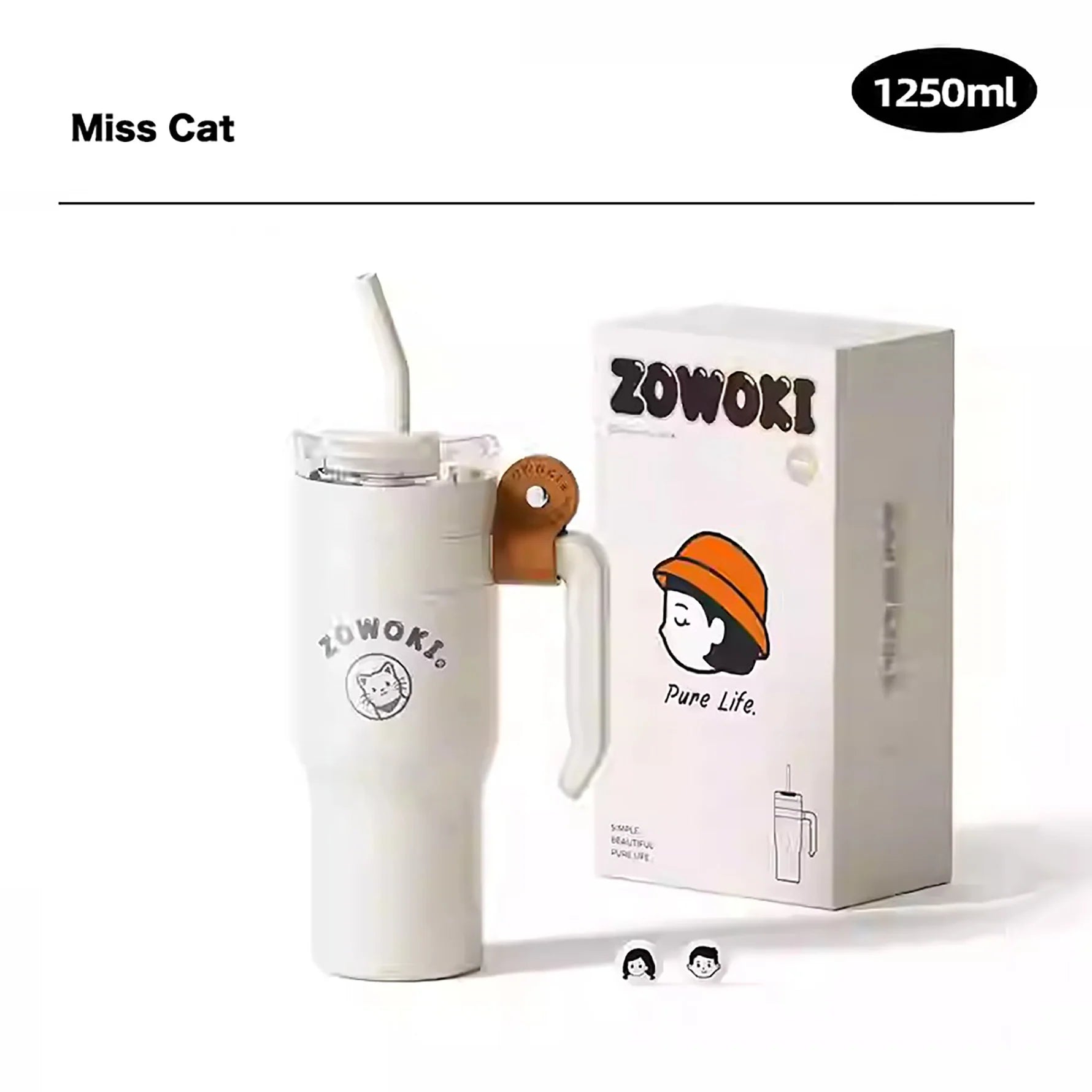 Thermoflasche Zowoki Cat aus Edelstahl - Muncat