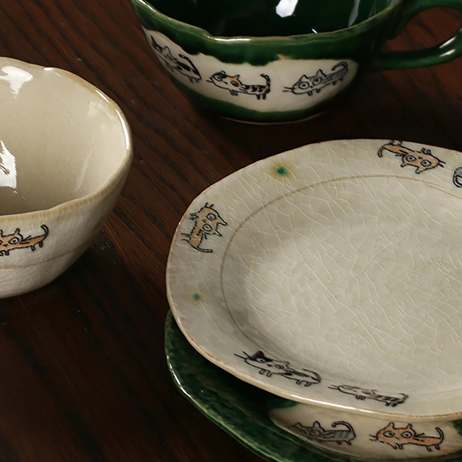 Seto-Yaki Tassen-Set aus Japan - Muncat