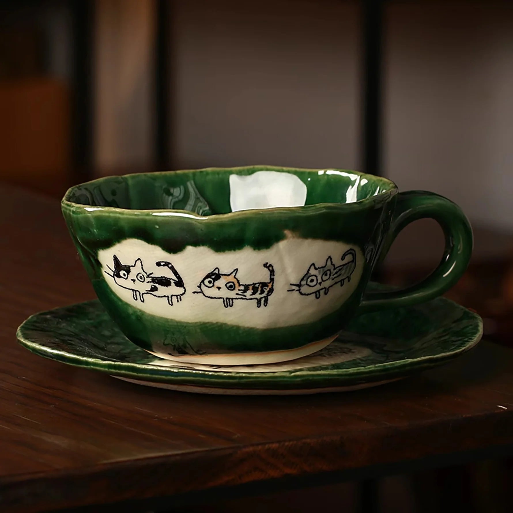 Seto-Yaki Tassen-Set aus Japan - Muncat