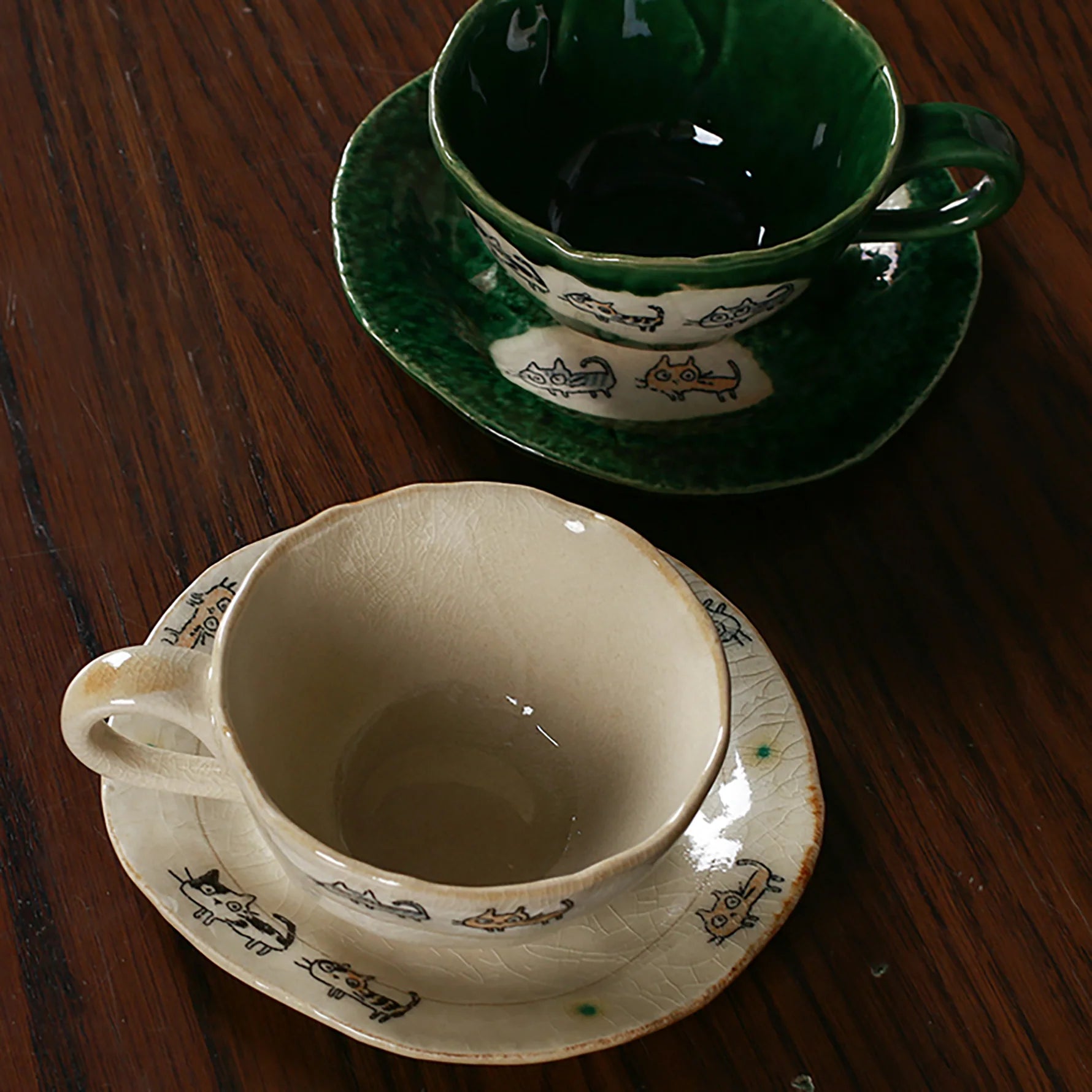 Seto-Yaki Tassen-Set aus Japan - Muncat