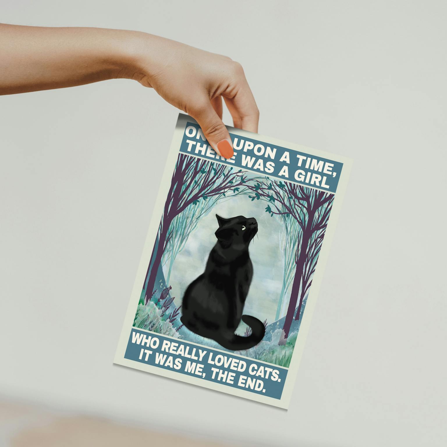 A5 Druck Karte - Catgirl - Muncat