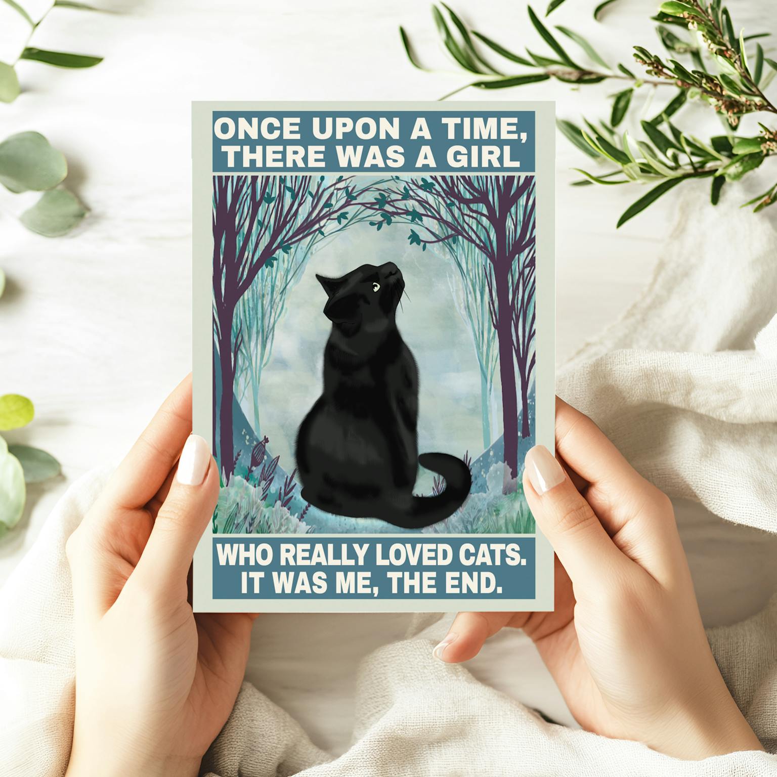 A5 Druck Karte - Catgirl - Muncat