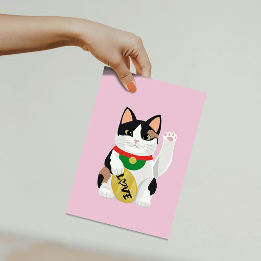 A5 Druck Karte - Love - Muncat