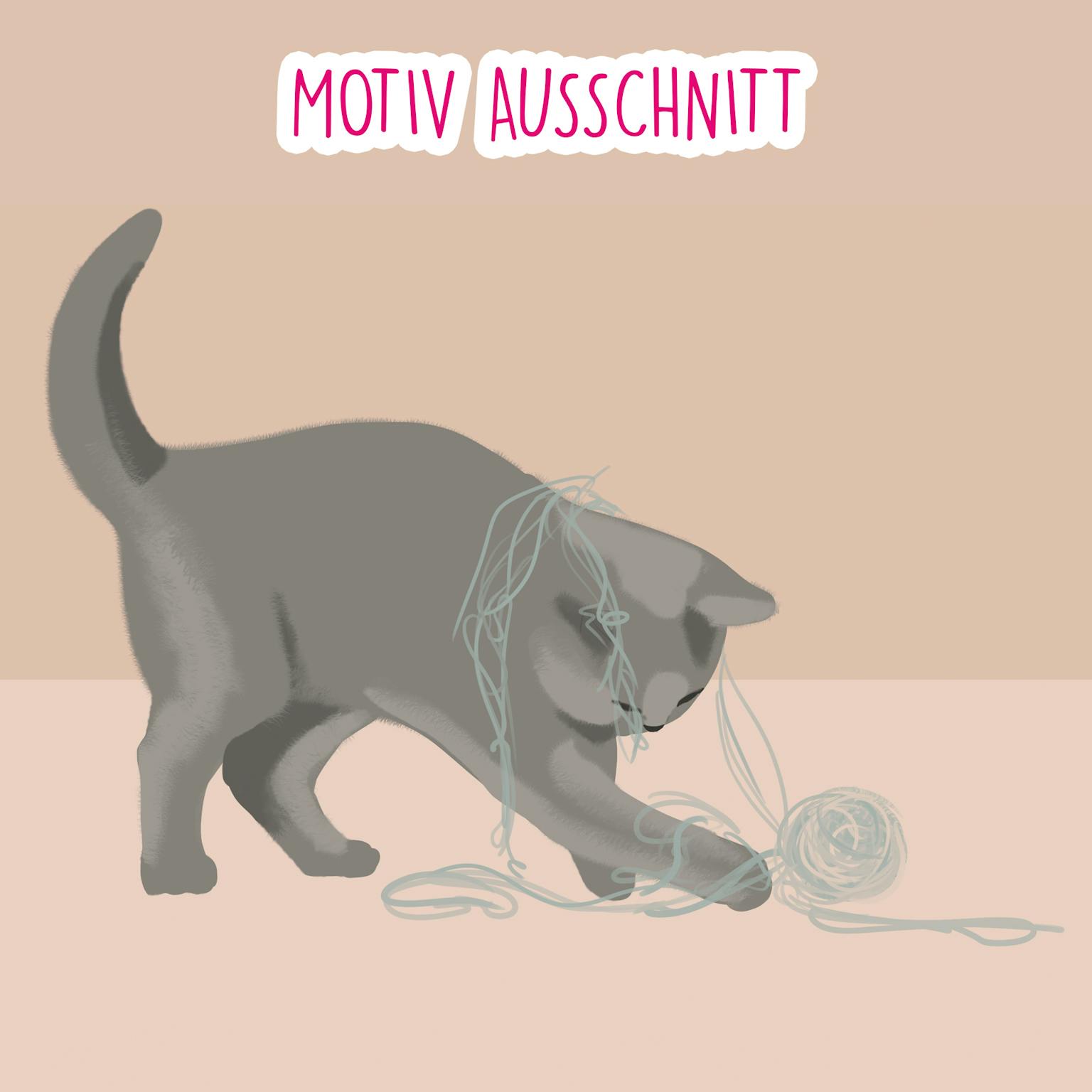 Schreibtischmatte 80x40 mit Katzendesign - Muncat