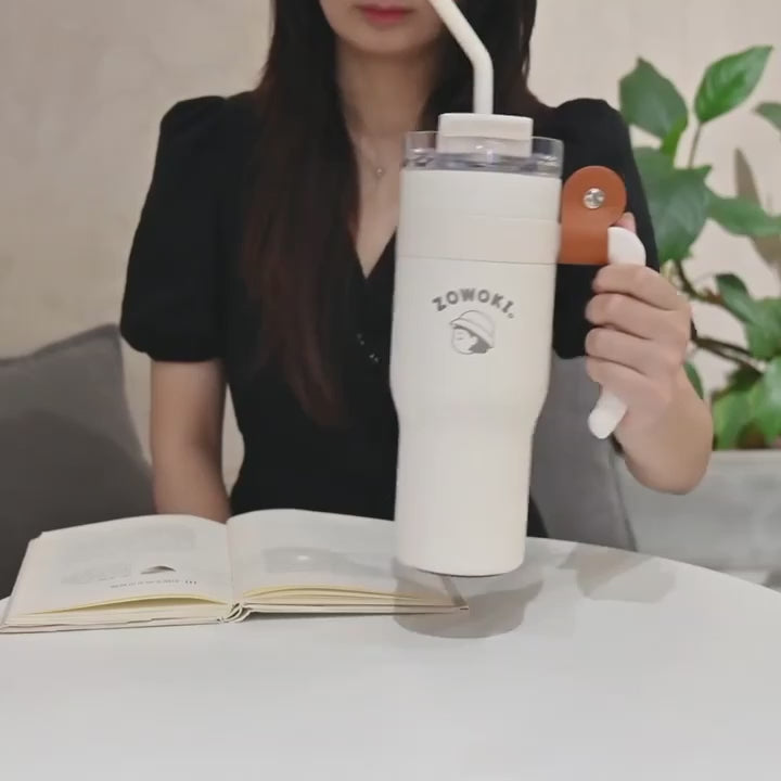 Thermosflasche Zowoki Cat aus Edelstahl